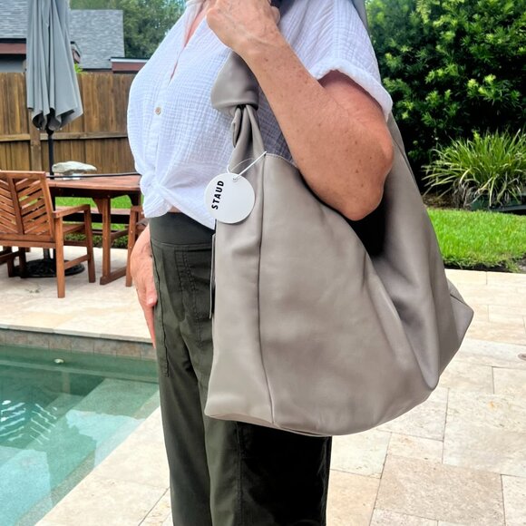 STAUD Large Island Tote - French Gray - Picture 2 of 11